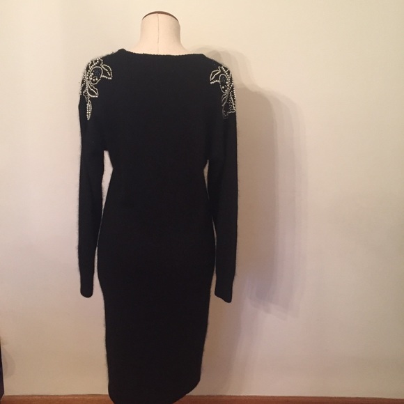 Vintage Embellished Sweater Dress - Picture 3 of 7